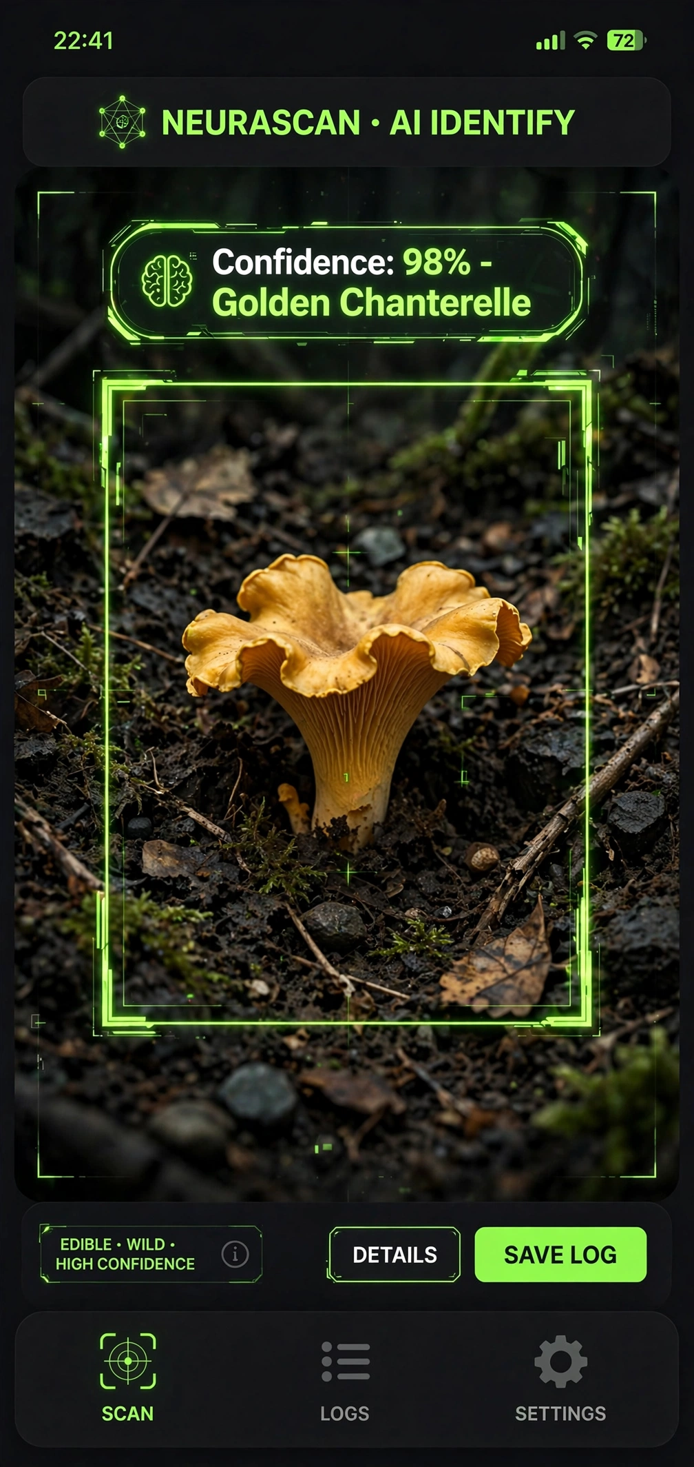 AI Mushroom ID Interface
