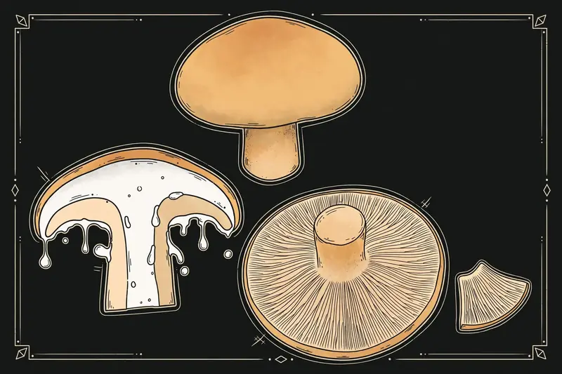 Milk Cap (Lactarius volemus) specimen illustration